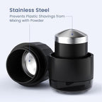 Renmingfed 3-in-1 Pill Crusher Pills Grinder, Pill Crushers Fine Powder with Stainless Steel Grinding Pestle, Pills Grinders for Elderly and Pets with Tablet Cutter and Storage (Brush Included)