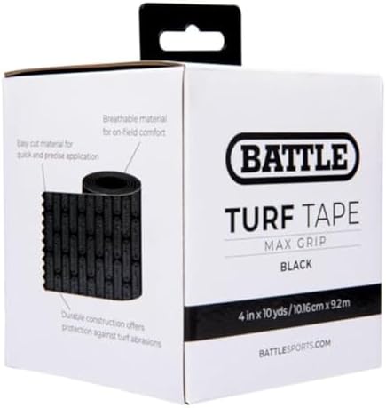 Battle Sports Football Turf Tape - Extra Wide - 30 feet, Waterproof Athletic Tape - Flexible, Breathable, Easy to Cut
