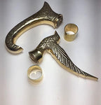 2 Pic Antique Victorian Walking Stick, Beautiful Flying Bird Designer Brass Handle Wooden Walking Cane Stick, Best Handmade
