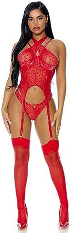 Forplay womens Steal Your Heart Lingerie Set