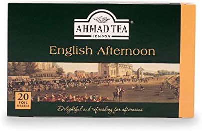 Ahmad Tea Black Tea, English Afternoon Teabags, 20 ct (Pack of 6) - Caffeinated & Sugar-Free