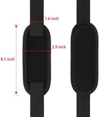 Taygeer Shoulder Strap, 52" Universal Replacement Laptop Shoulder Strap Luggage Duffel Bag Strap Adjustable Comfortable Belt with Metal Hooks for Briefcase Computer Messenger Bag Laptop Case, Black