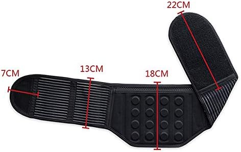17 Magnets Lumbar Brace Belt - Magnetic Lower Back Support Pain Relief Back Spasms, Sciatica, Slipped Disc, Hernia, for Men and Women (Size : XL)