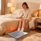 Electric Foot Warmer Rechargeable Pad Rapid Feet Heating Cover Targeted Heat for Feet USB Powered Compact Storage for Women Men Offices Chair Camping Legs Rest Work Home Winter Rest Wellness