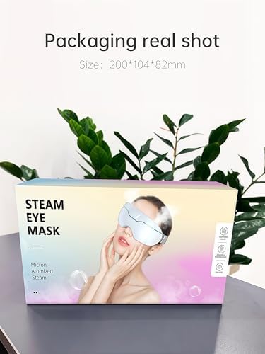 Eye Steamer for Dry Eye, Steam Therapy Mask 2 Levels, Adjustable Steam Eye Massager with Heat, Smart Hot & Cold Nano Mist Moisturizing, Gifts for Women Men Mom Dad