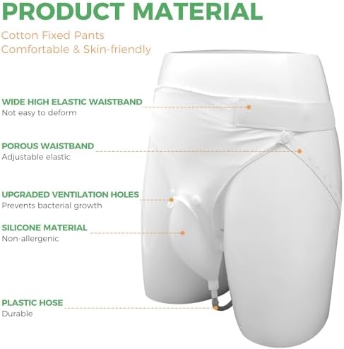 Wearable Urine Pot for Men Elderly, Silicone Ventilated Urine Collector, Reusable Urine Bag Collector, Portable Urine Collection Bag for Bedridden Patients