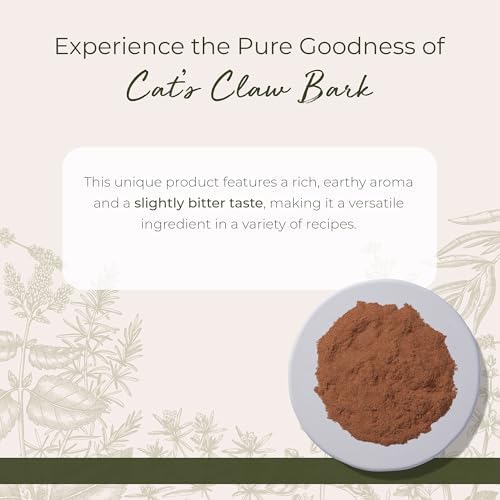 Starwest Botanicals Cat's Claw Bark Powder Wildcrafted - Dried Cat's Claw Herb for Tea, Herbal Blends, Smoothies, & Baking, Certified Kosher - Bulk 1 lb Bag