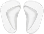BlingKingdom 2 Pairs Soft and Comfortable Gel Arch Support Insoles Silicone Orthopedic Flat Feet Orthotic Arch Plantar Fasciitis Shoe Arch Gel High Heel Inserts Cushion Pads for Women Men (Clear)