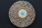 Jet Sunstone Orgone Tea Coaster Flower of Life Round 3.5 Inch Diameter Approx.Round Flower of Life Vastu Plate Positivity, Passion, and Creativity. Image is JUST A Reference