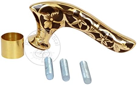 Humaira Nautical Vintage Designer Brass Handle Antique Wooden Walking Stick Cane Victorian Gift