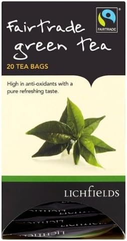 Lichfields Fairtrade Green Tea 20 Tea Bags 40g