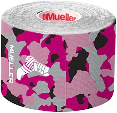 Mueller Sports Medicine Kinesiology Therapeutic Tape, Quality Athletic Tape, Latex Free, 20 Pre-Cut I-Strips, 2" x 9.75" Each Strip