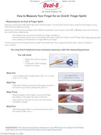3-Point Products Oval-8 Finger Splint, Support and Protection for Arthritis, Trigger Finger or Thumb, and Other Finger Conditions, Size 5, (Pack of 1)