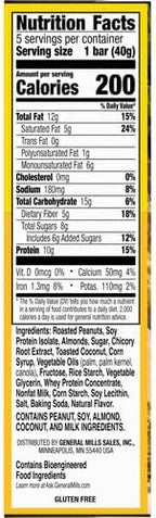 Nature Valley Protein Chewy Snack Bars, Coconut Almond, 5 Bars, 7.1 oz