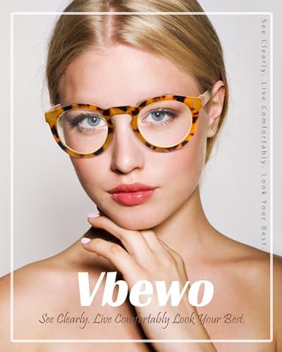 6 Pack Blue Light Blocking Reading Glasses - TR90 Retro Round Readers for Women Men - Spring Hinge Frames with UV400 Anti-Reflective Lens (1.5x)