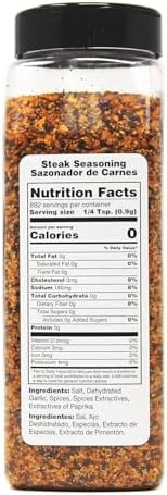 Badia Steak Seasoning Canadian Blend, 28 oz – Savory Salt, Garlic & Spice Mix with Paprika, Smoky Grill Rub for Steaks, Burgers, Pork, Chicken, Gluten Free
