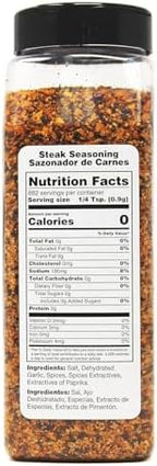 Badia Steak Seasoning Canadian Blend, 28 oz – Savory Salt, Garlic & Spice Mix with Paprika, Smoky Grill Rub for Steaks, Burgers, Pork, Chicken, Gluten Free