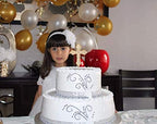 LOVENJOY Fancy Rhinestone Cross Cake Topper Gold (2.2 Inches Wide)