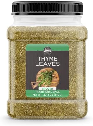Birch & Meadow 1.3 lb of Ground Thyme, Soups & Pastas, Traditional Seasoning