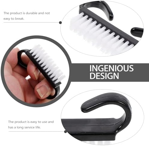 minkissy Handle Grip Nail Brush Set 12-Pack Soft Nylon Bristles Fingernail Scrub Tool for Hand and Foot Care Easy Hold Nail Cleaning Brushes for Manicure and Pedicure