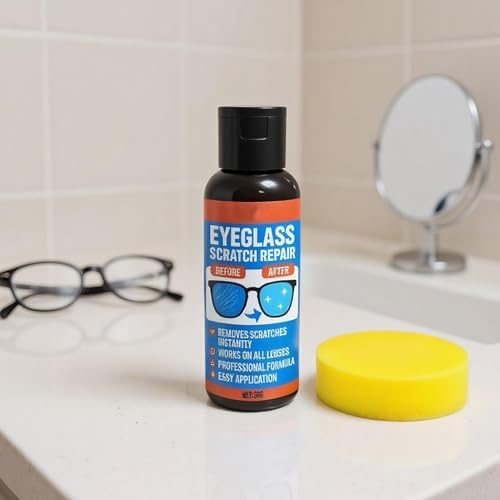 Glasses Lens Scratch Repair Kit - Scratch Remover For Glasses & Lenses, 2-in-1 Lens Scratches Repair Kit With Anti-Fog Coating, Optical Grade Polishing Paste For Eyeglasses, Sunglasses