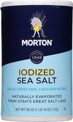 Morton Iodized Sea Salt Round, 26oz, 2 Pack
