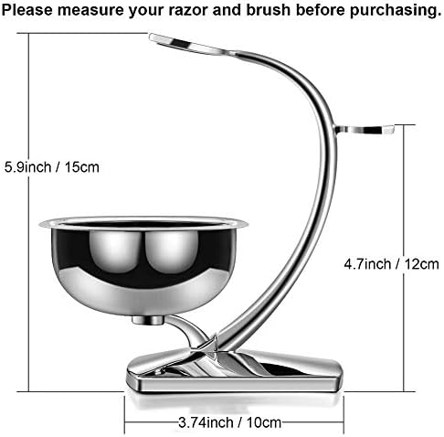 GRUTTI Premium Shaving Kit for Men, 4 in 1 Shaving Set Includes shaving Stand & Soap Bowl &Brush, Double Edge Safety Razor for Men, Safety, Eco-Friendly