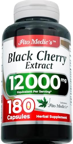 FITO MEDIC'S Lab | Black Cherry |180 Capsules | Cherry Pills | Black Cherry Capsules | Ultra high Absorption