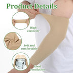 2 Pairs Tattoo Cover Up Sleeve Forearm Sleeves for Women, Forearm Compression Protective Sleeve Arm Sleeves for Women Men