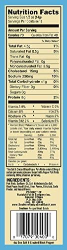 Sea Salt & Cracked Black Pepper Pork Rinds | Southern Recipe Small Batch | Keto Friendly, Gluten Free, Low Carb Food | 7g Collagen Per Serving | High Protein | 4 Oz Bag