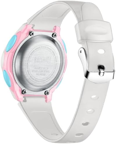 Kids Watch Digital for Girls Boys Teenagers Sport Outdoor Waterproof Analog Watch for Children with Silicone Band Stopwatch with EL Backlight/Timer/Alarm/Date