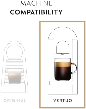 Nespresso Capsules Vertuo, Fortado Decaffeinato, Gran Lungo, 30-Count Coffee Pods, Brews 5.0 oz.