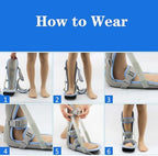 Plantar Fasciitis Night Splint Leg Support Brace Adjustable Night Splint Comfortable and Adjustable with Padding Fits Right or Left Foot,S,L