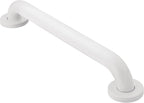 Moen R8918W Bathroom Safety 18-Inch Grab Bar with Concealed Screws, Glacier White