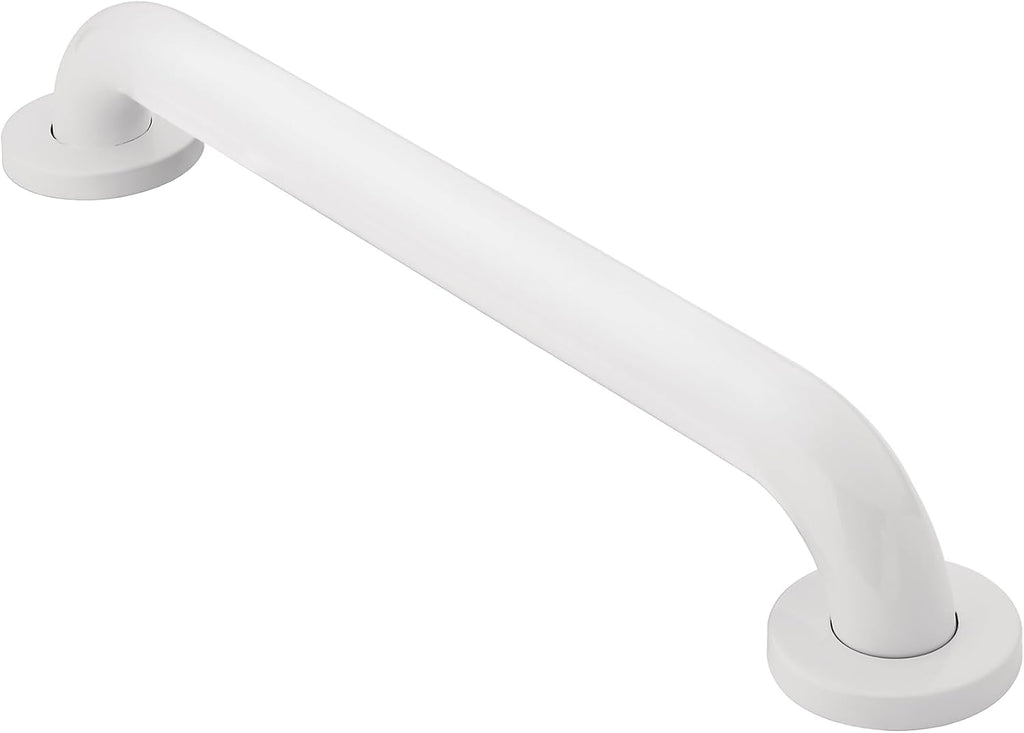 Moen R8730W Bathroom Safety 30-Inch Grab Bar with Concealed Screws, Glacier White