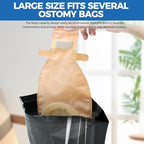 Ostomy Pouch Disposal Bags, Seal-N-Toss Ostomy Disposal System, High Sealing/Prevents Odours/No Mess/Eco-Friendly Disposal Bags for Colostomy Bags, Nappies, Incontinence Pads - 100 Pack