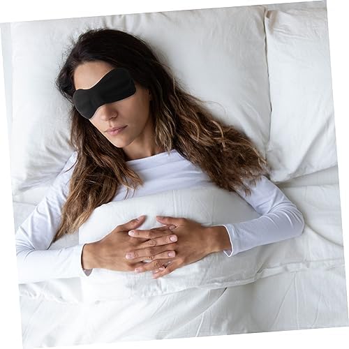 Mobestech 4pcs Eva Sleep Eye Patches Comfortable Stereo Blindfold Masks for Sleep Block Light Fit for Men and Women for Travel and Napping