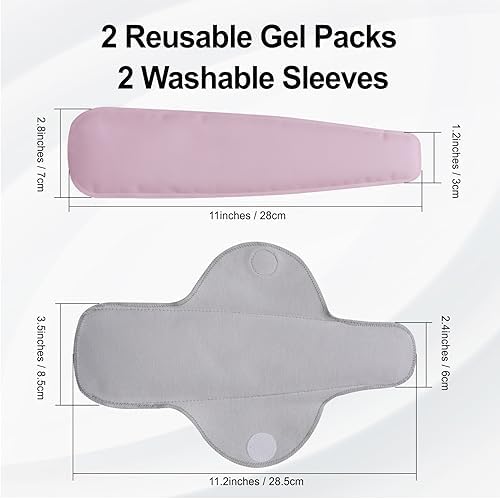 Pallesen Reusable Perineal Ice Packs, Perineal Cooling Pad, Postpartum Cold Packs, Cold and Hot Pack for Women After Birth and Delivery, Pregnancy & Hemorrhoid Pain Relief, Vaginal Discomfort
