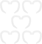 Garneck Protruding Ear 5 Pairs Auricle Corrector Invisible Tape Silicone Tape Ear Valgus Auricle Ear Silicone Patch Auricle Corrector Valgus Auricle Corrector