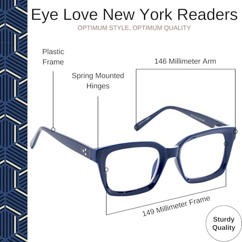 OPTIMUM OPTICAL Signature Blue Light Filtering, Magnifying, Anti-Reflective Spring Mounted Computer and Reading Glasses