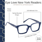 OPTIMUM OPTICAL Signature Blue Light Filtering, Magnifying, Anti-Reflective Spring Mounted Computer and Reading Glasses