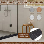 Threshold Ramps for Doorways, Floor Transition Strip Self-Adhesive, Ramps for Wheelchairs for Home, Waterproof Vinyl Gap Cover for Wood Tile Flooring