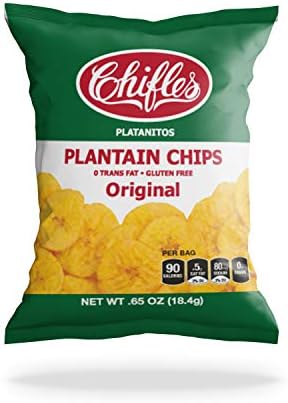 CHIFLES ORIGINAL PLANTAIN CHIPS, 0.65 Ounce (Pack of 40)