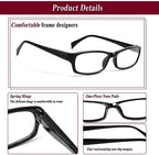 Kerecsen Reading Glasses 5 Pairs Fashion Ladies Readers Spring Hinge with Pattern Print Eyeglasses for Women (Mix Color -4, 1.25)
