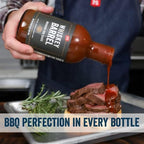 PS Seasoning Whiskey Barrel Bourbon BBQ Sauce - All-Purpose Marinade, Glaze, Baste, and Dip - Sweet and Smoky Sauce, Great for Baby Back Ribs, Tri-Tip, Pulled Pork, Chicken, Beans, and more
