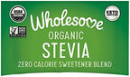 Wholesome Sweeteners Organic Stevia, 1000 Count Packets, Zero Calorie Sweetener Blend, Keto Friendly, Non GMO, Gluten Free & Vegan