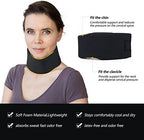 Soft Foam Neck Brace Universal Cervical Collar, Adjustable Neck Support Brace for Sleeping - Relieves Neck Pain and Spine Pressure, Neck Collar After Whiplash or Injury(Black 2.5" Depth Collar, M)