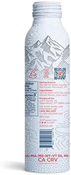 JUST Bubbles Watermelon - Pure Premium Sparkling Spring Water in a Fully Recyclable Reusable Eco-Friendly Bottle - 100% Mountain-Sourced Carbonated Water with Naturally Occurring Minerals, 16 Fl Oz