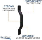 RecPro RV Grab Assist Handle | 9 1/2 Inches | Black or White | Exterior Assist Handle (2 Handles, Black)