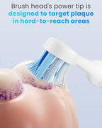Onlyone Replacement Toothbrush Heads, Compatible with Philips Sonicare and AquaSonic Electric Toothbrush, Soft Electric Toothbrush Heads Refills, White, 8 Pack